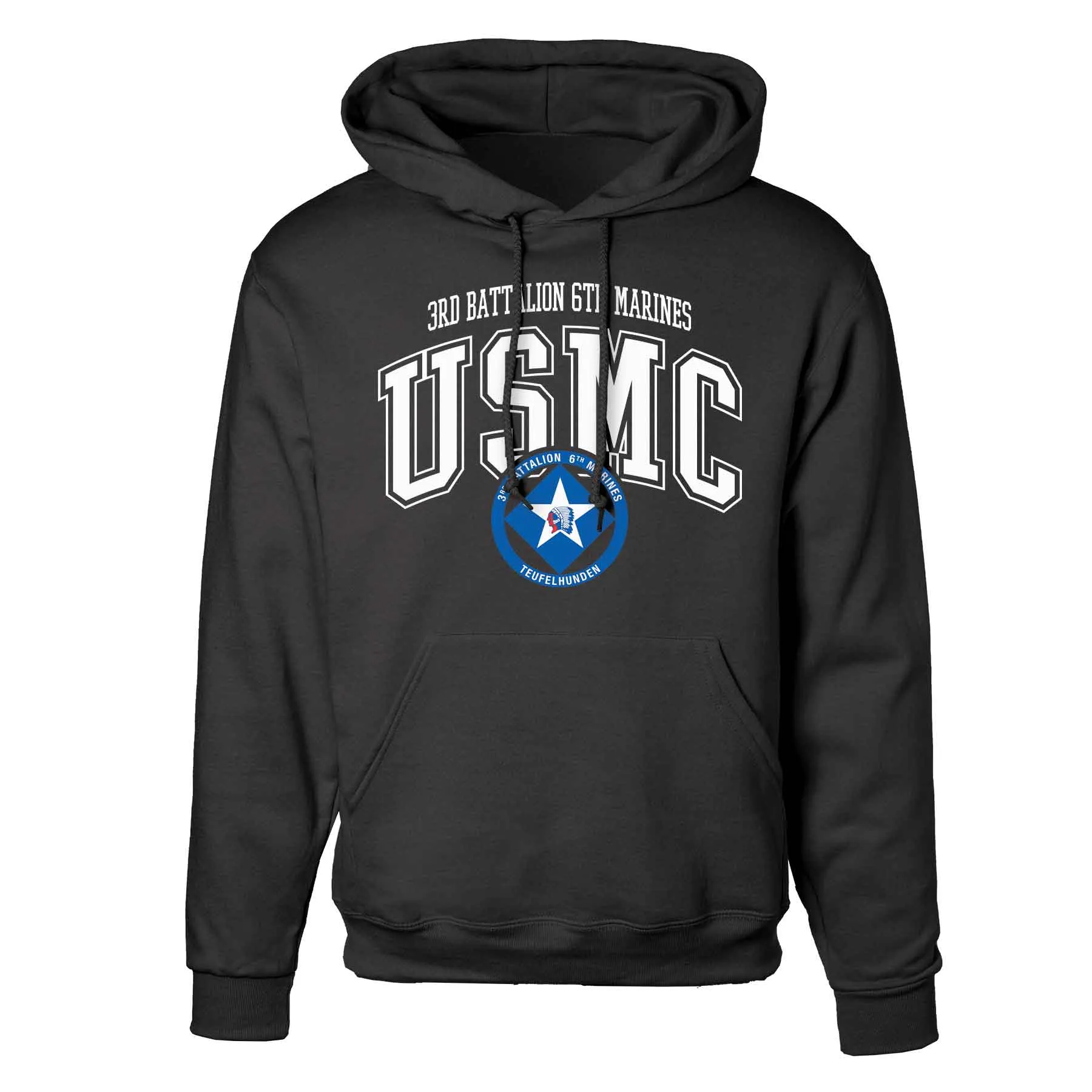 3rd Battalion 6th Marines Arched Hoodie