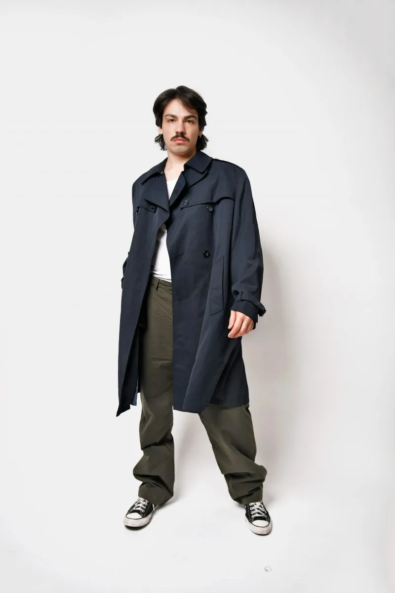 80s retro detective trench coat