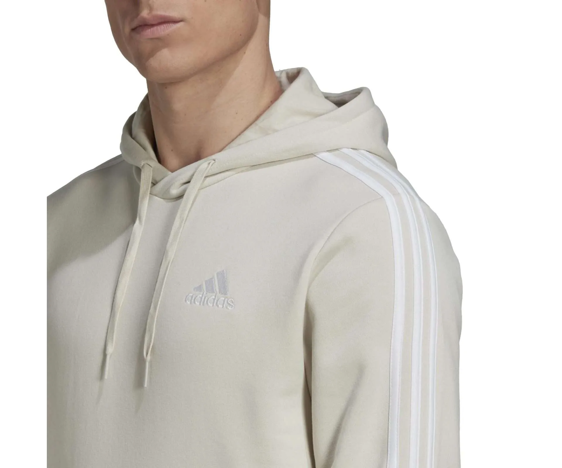 adidas Men’s Essentials Fleece 3 Stripes Hoodie