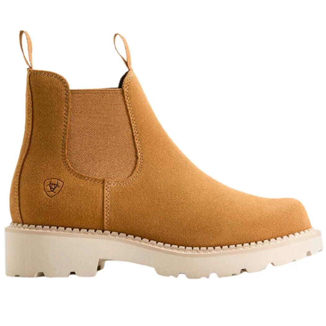 Ariat Fatbaby Twin Gore Chelsea Boot Wheat Suede (Women's)