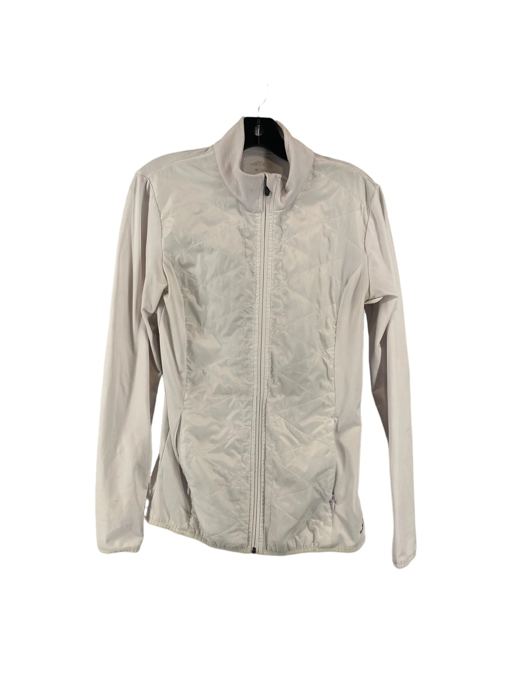 Athletic Jacket By Bcg In White, Size: M