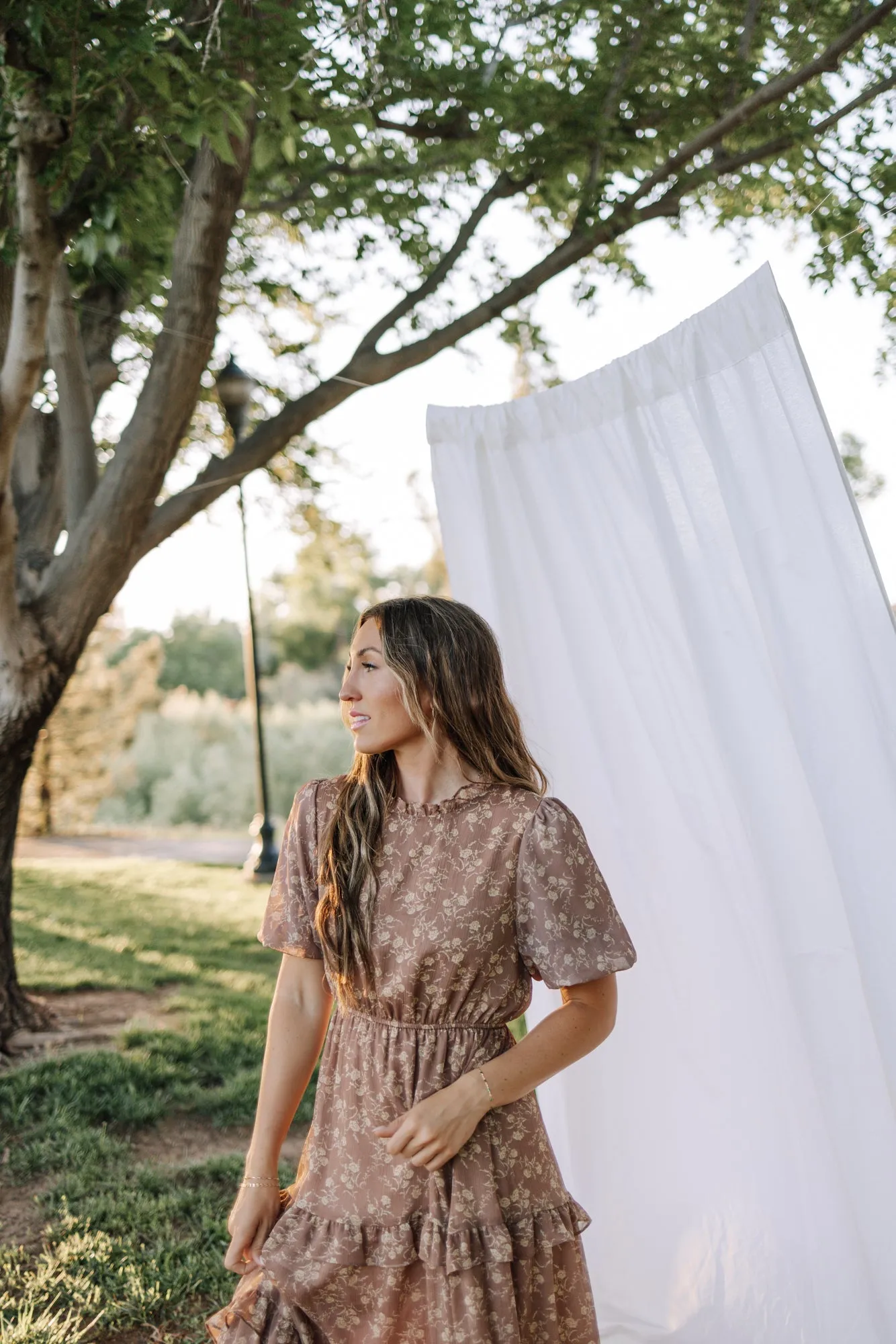 Aubree Dress in Dusty Blush