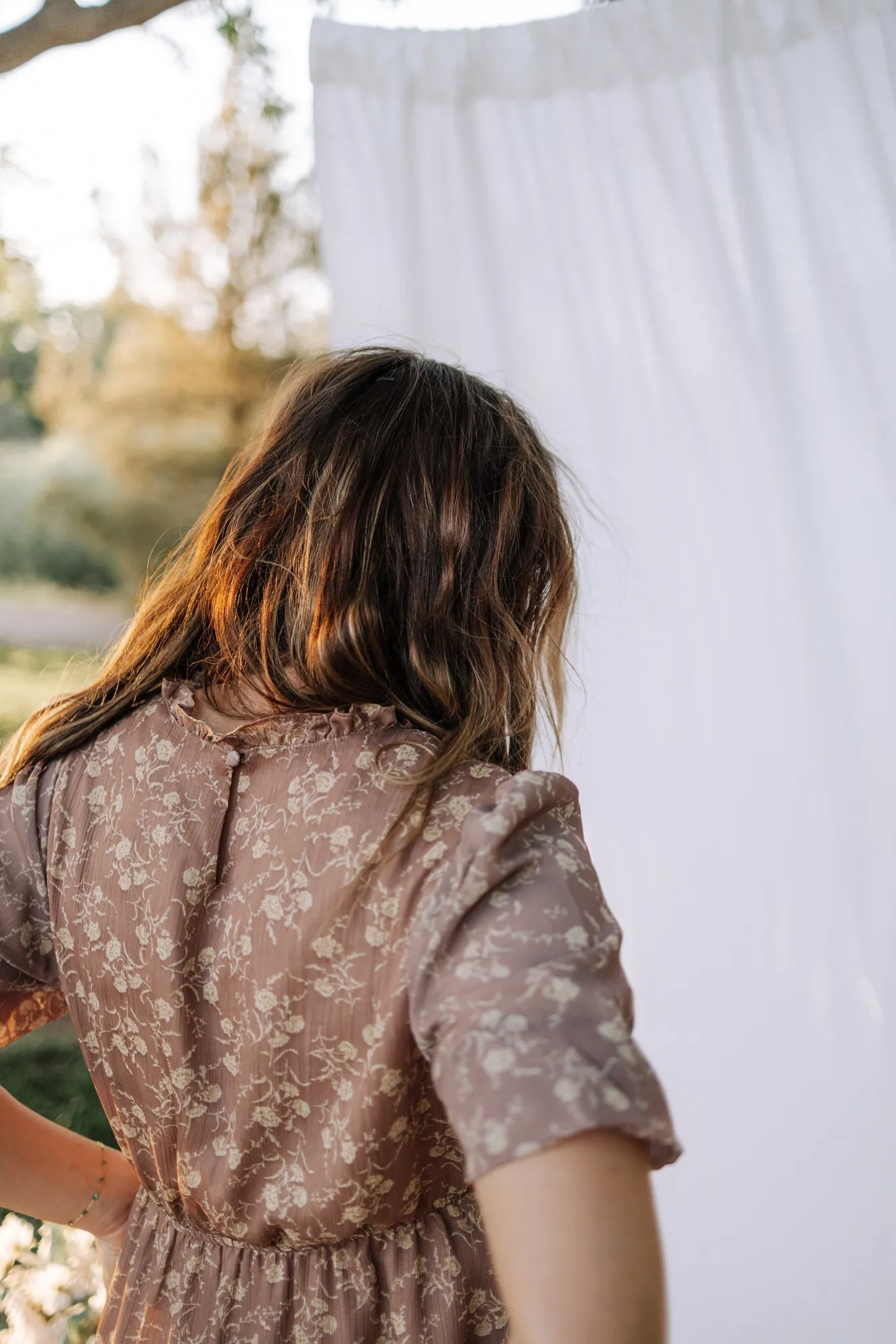 Aubree Dress in Dusty Blush