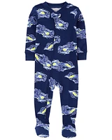 Baby 1-Piece Race Car 100% Snug Fit Cotton Footie Pajamas