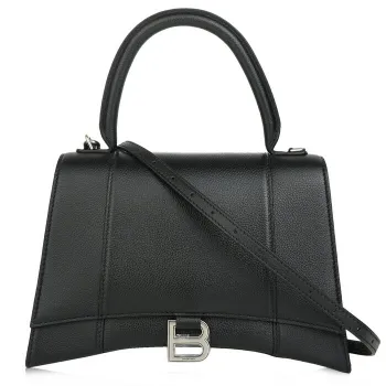 Balenciaga Hourglass Top Handle Bag Black -18%