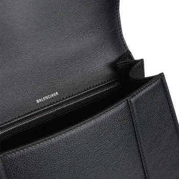 Balenciaga Hourglass Top Handle Bag Black -18%