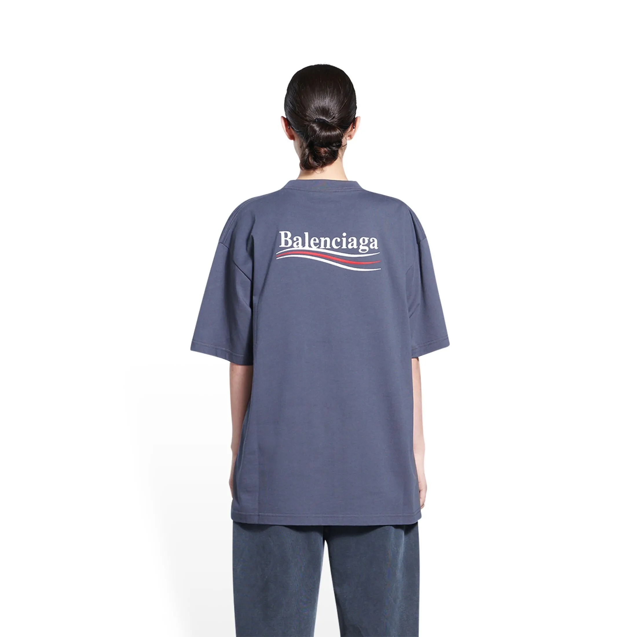 BALENCIAGA  |Unisex Street Style Cotton Short Sleeves Logo Luxury