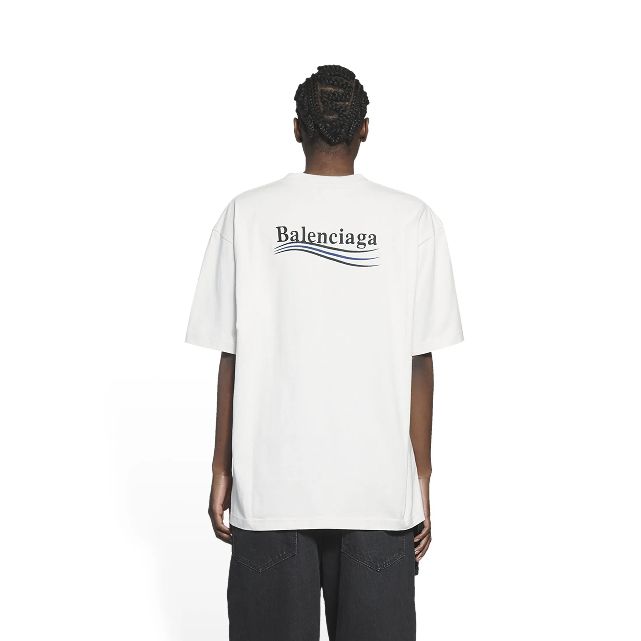 BALENCIAGA  |Unisex Street Style Cotton Short Sleeves Logo Luxury