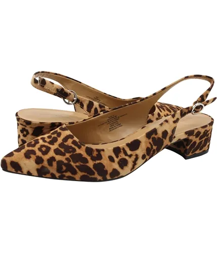 Banana Republic Womens Cheetah Print Sling Back Heels