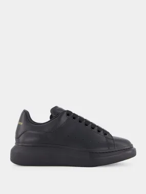 Black Leather Oversized Sneaker