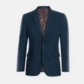  Blazer azul de pana esencial