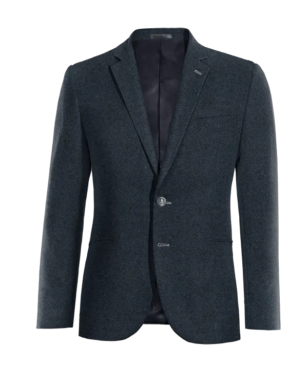  Blazer azul marino de donegal tweed esencial