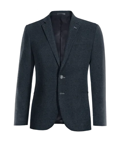  Blazer azul marino de donegal tweed esencial