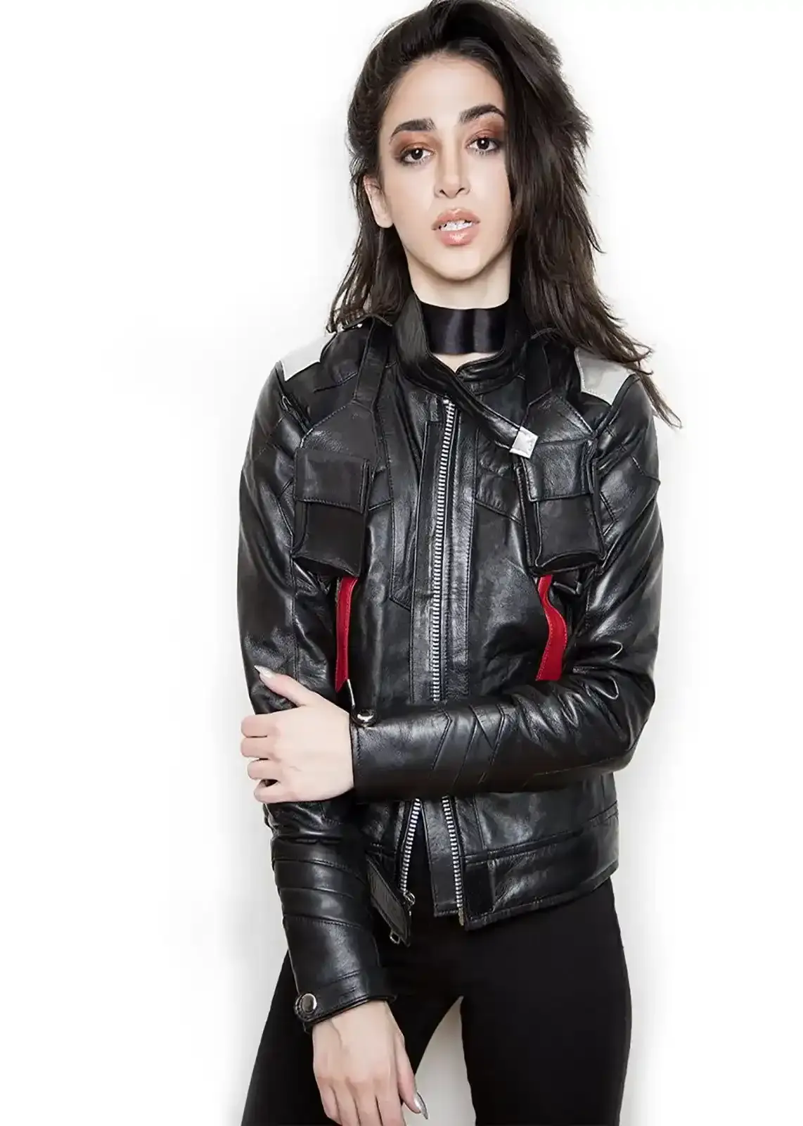 Buy Womens Soldier 76 Leather Jacket Jet Black | LucaJackets