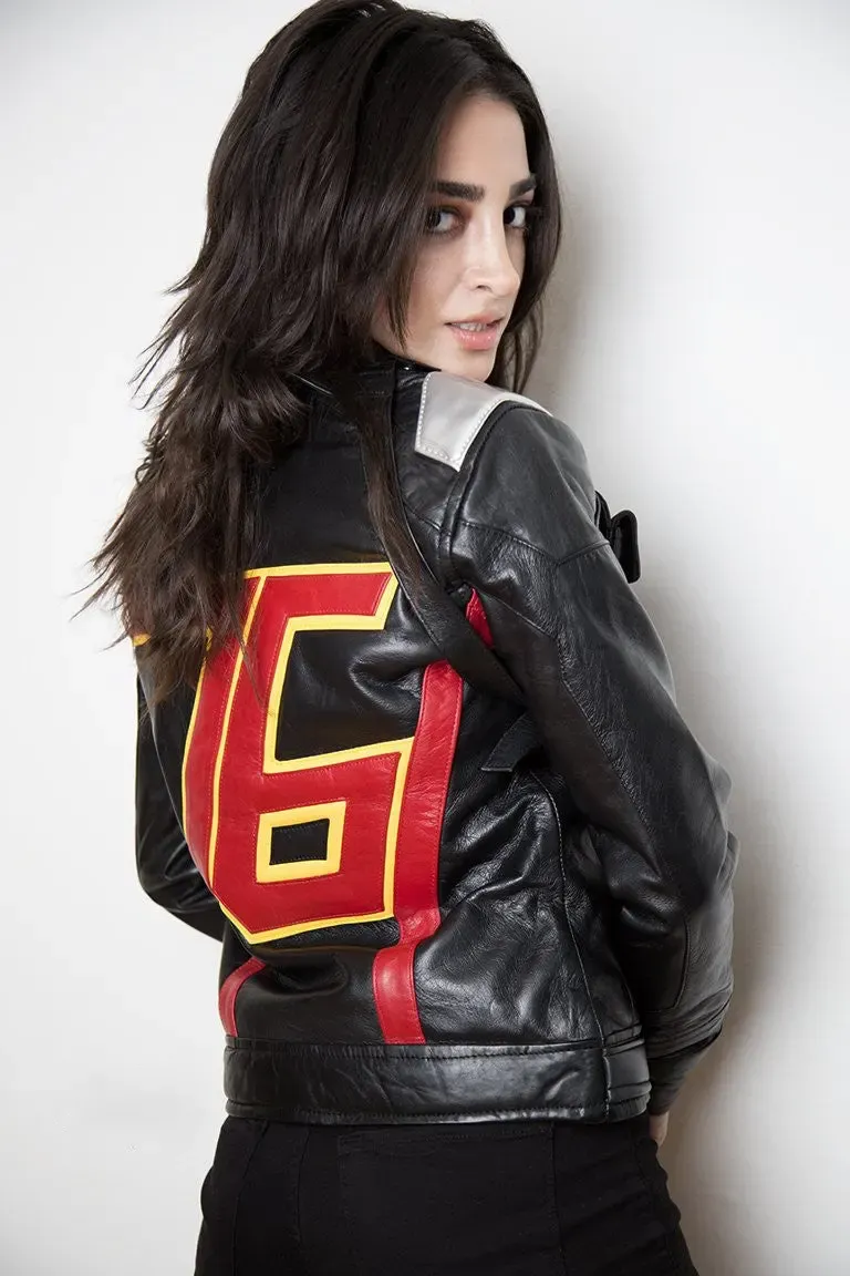 Buy Womens Soldier 76 Leather Jacket Jet Black | LucaJackets