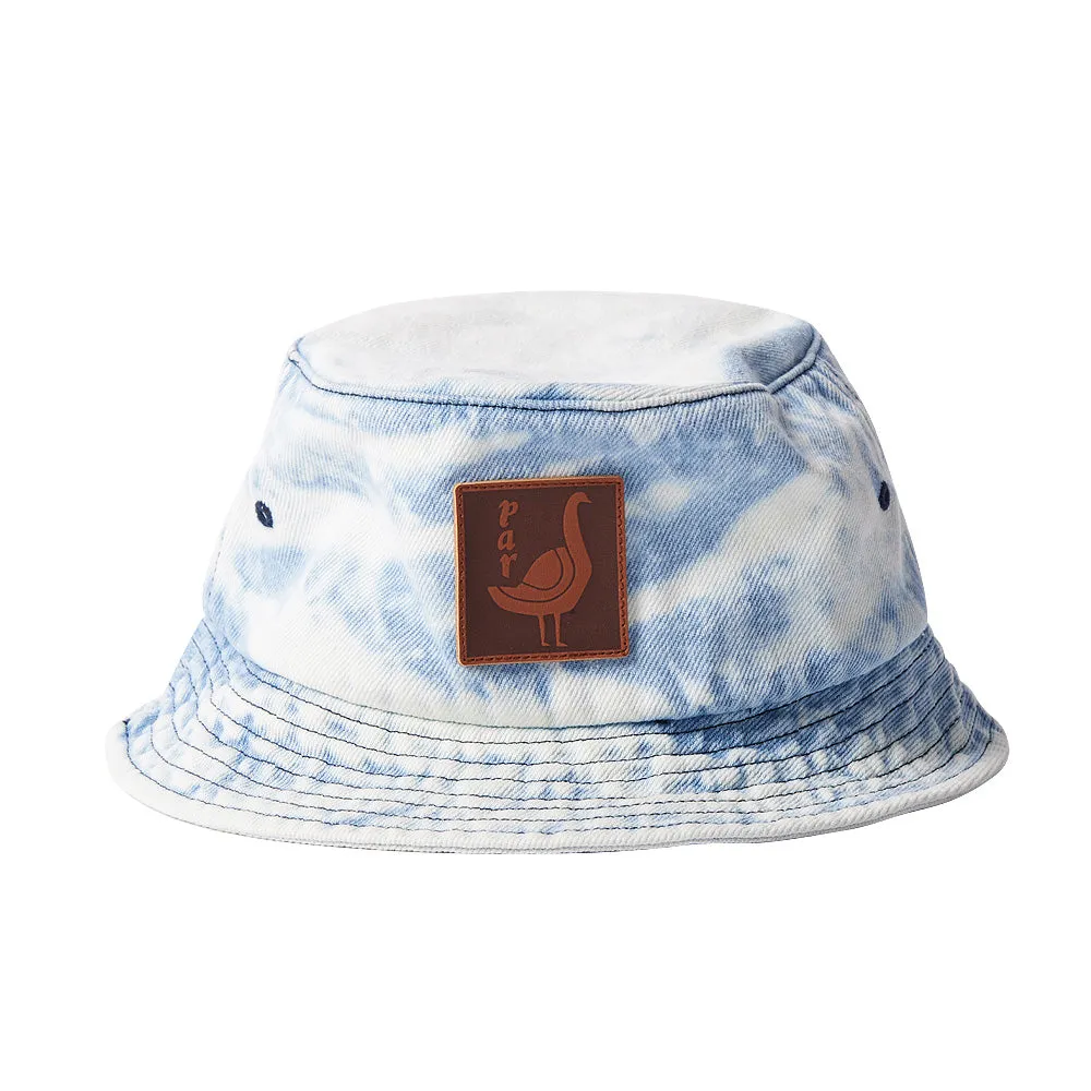 BY PARRA THE GREAT GOOSE BUCKET HAT // WASHED LIGHT BLUE