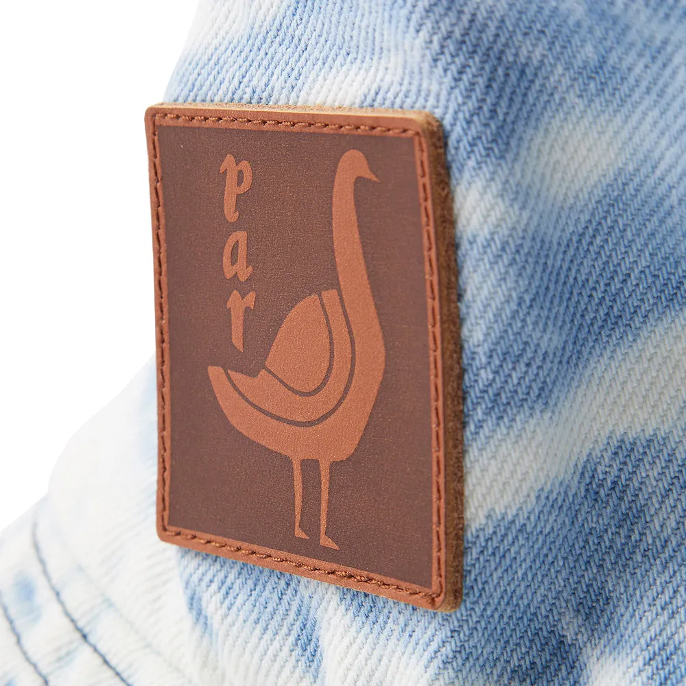 BY PARRA THE GREAT GOOSE BUCKET HAT // WASHED LIGHT BLUE