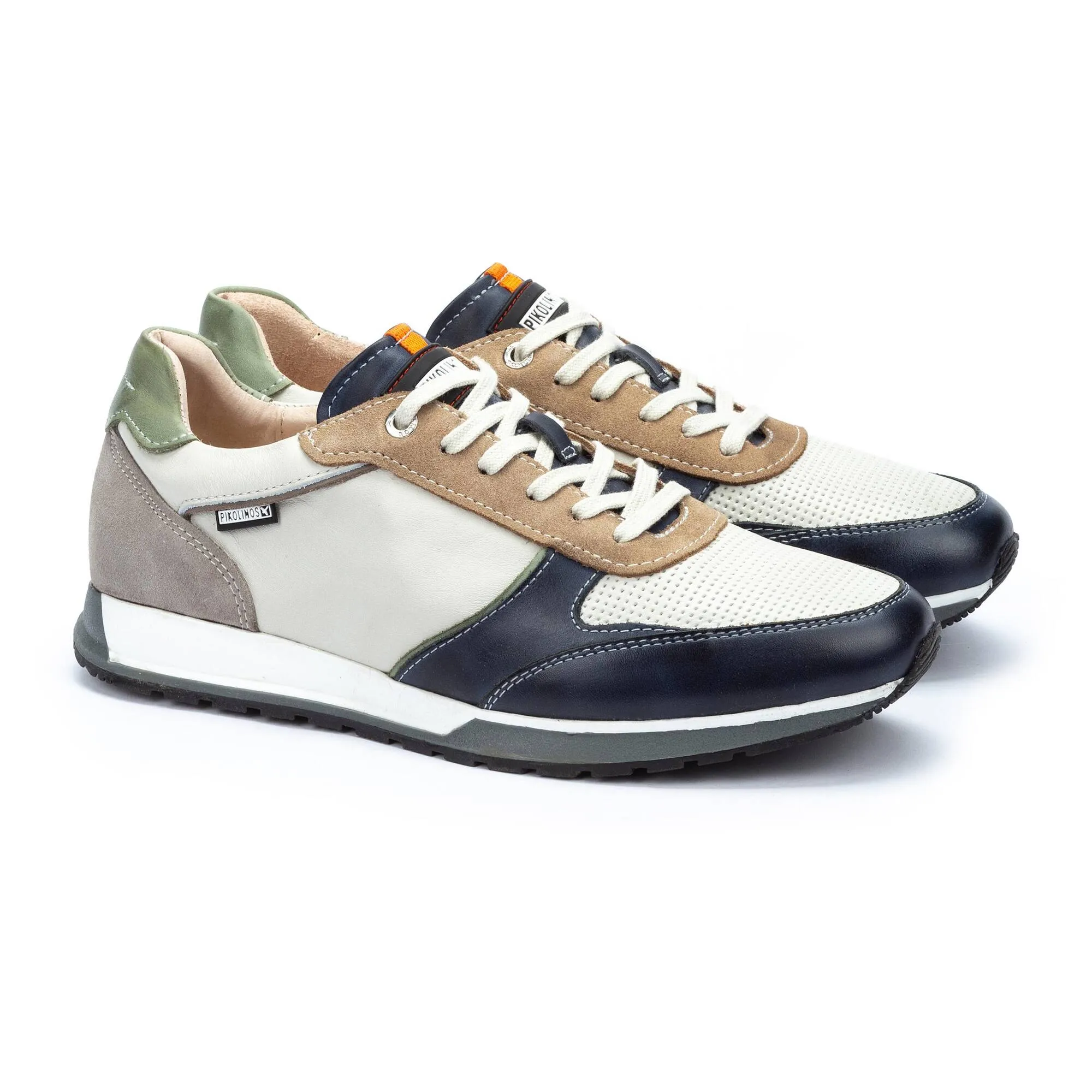 CAMBIL Men's multi-colored leather sneaker