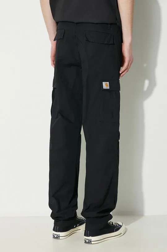 Carhartt WIP cotton trousers black color