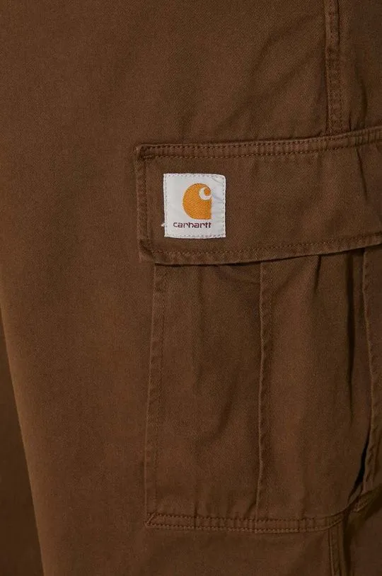 Carhartt WIP cotton trousers Cole Cargo Pant brown color I031218.2YGD