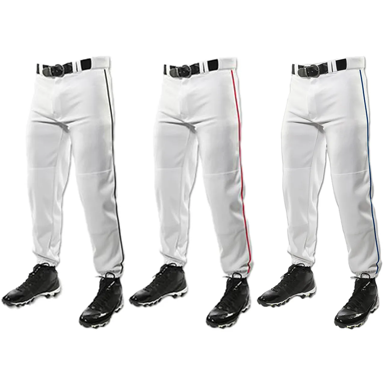 Champro Triple Crown Adult Piped Baseball Pants Elastic Bottom BP91ABPM