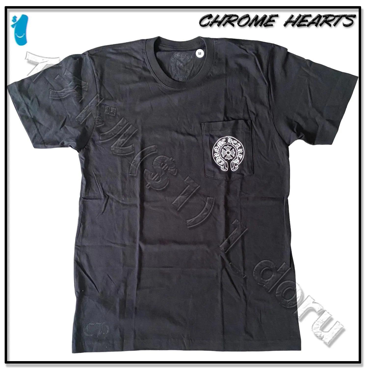 CHROME HEARTS  |Unisex Street Style Cotton Short Sleeves Logo T-Shirts