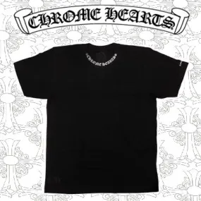 CHROME HEARTS  |Unisex Street Style U-Neck Collaboration Plain Logo T-Shirts