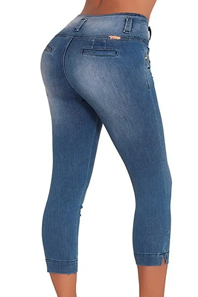 Classic Shapewear High Rise  Capri Jeans