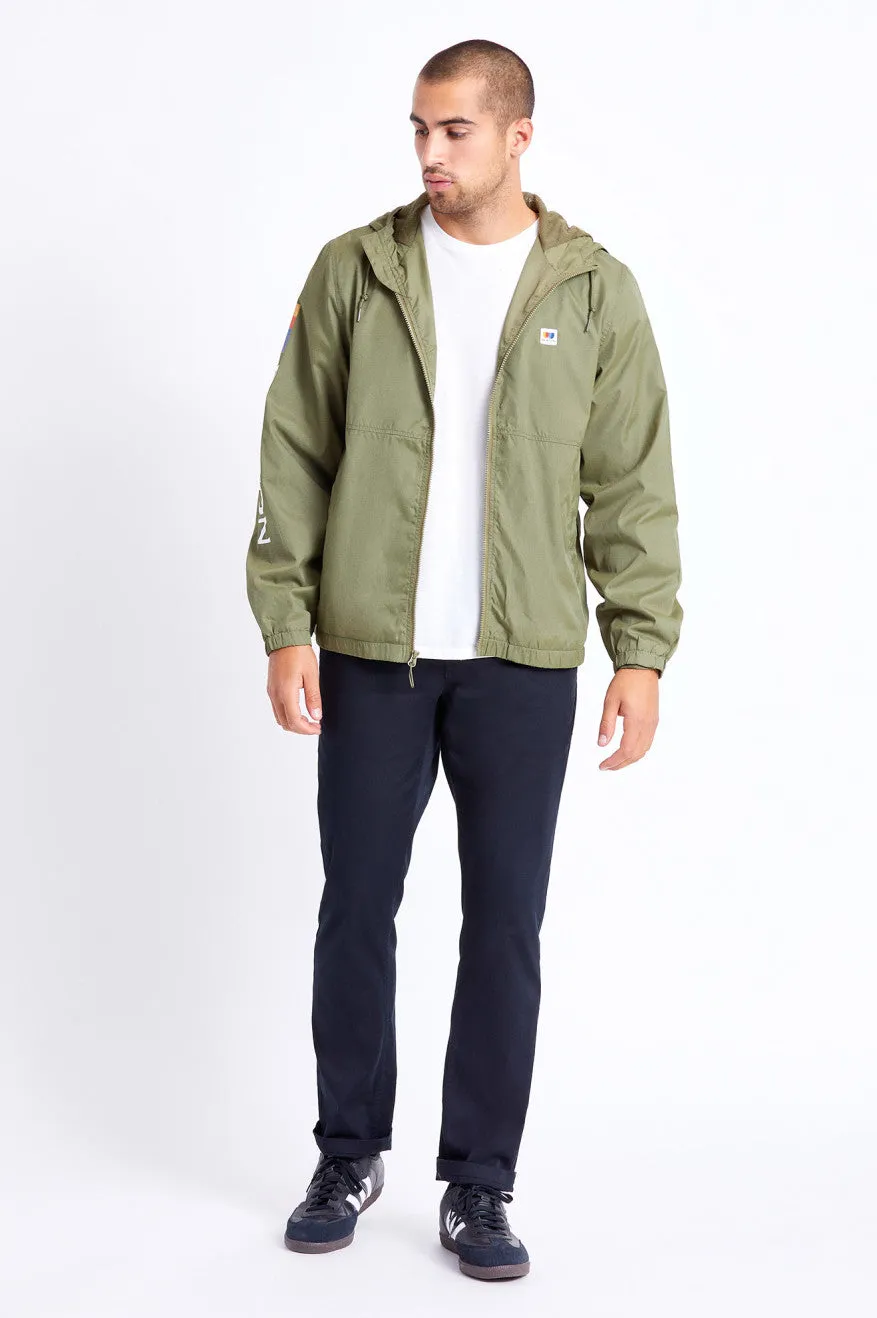 Claxton Alton Lightweight Zip Hood Jacket - Military Olive