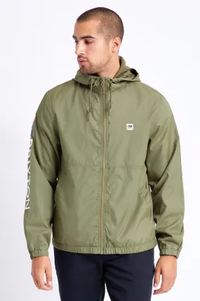 Claxton Alton Lightweight Zip Hood Jacket - Military Olive