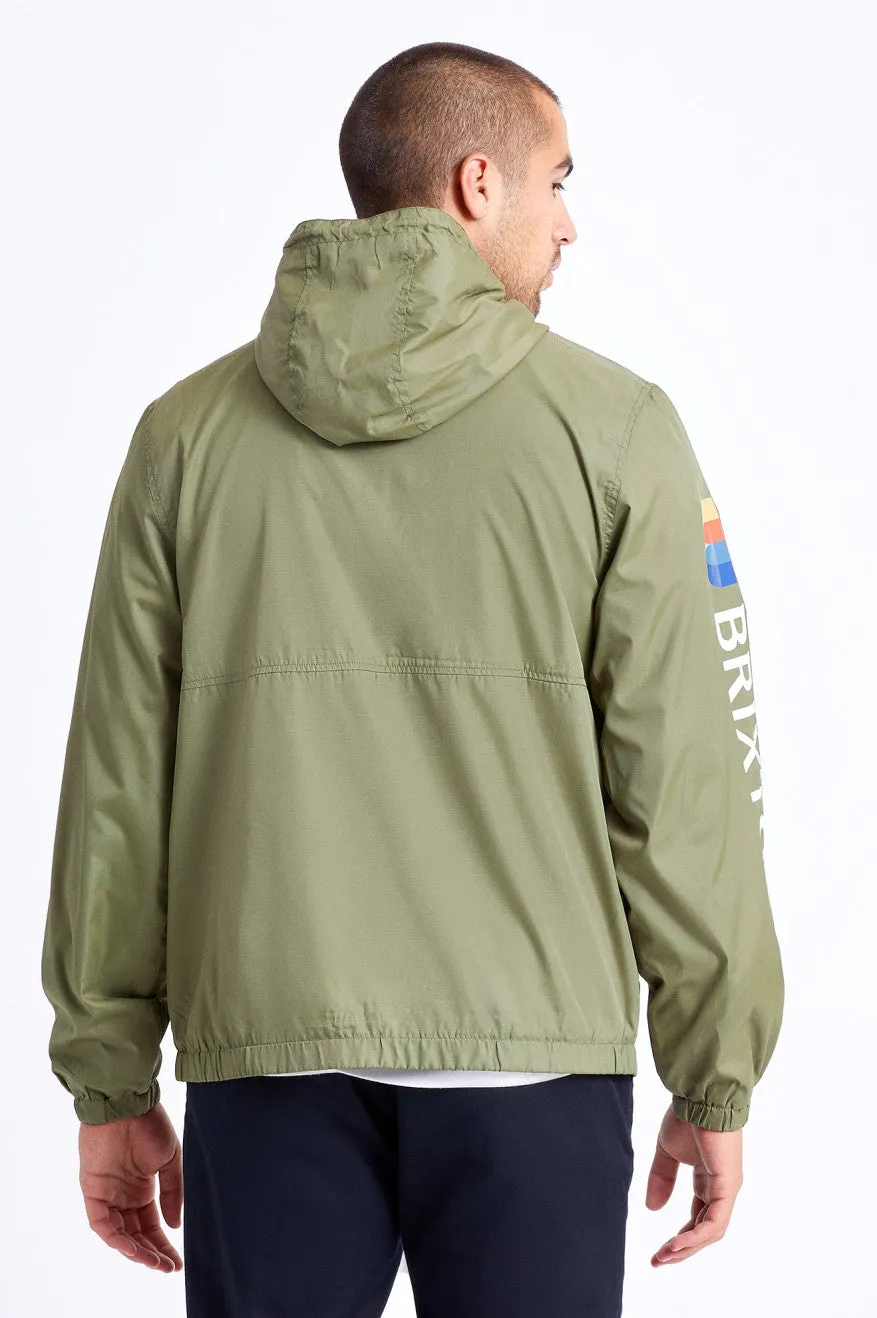 Claxton Alton Lightweight Zip Hood Jacket - Military Olive