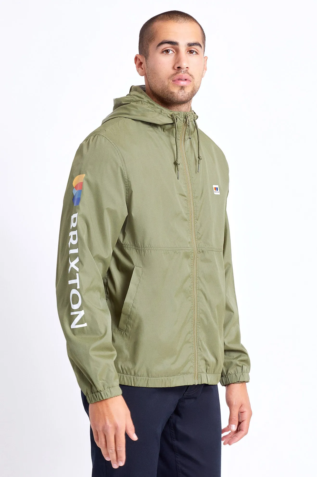 Claxton Alton Lightweight Zip Hood Jacket - Military Olive