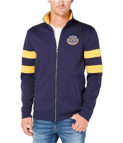 Club Room Mens Fleece Varsity Jacket