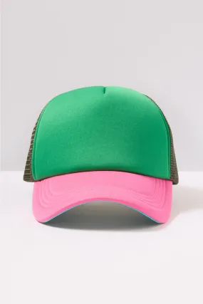 Colorblock Trucker Hat