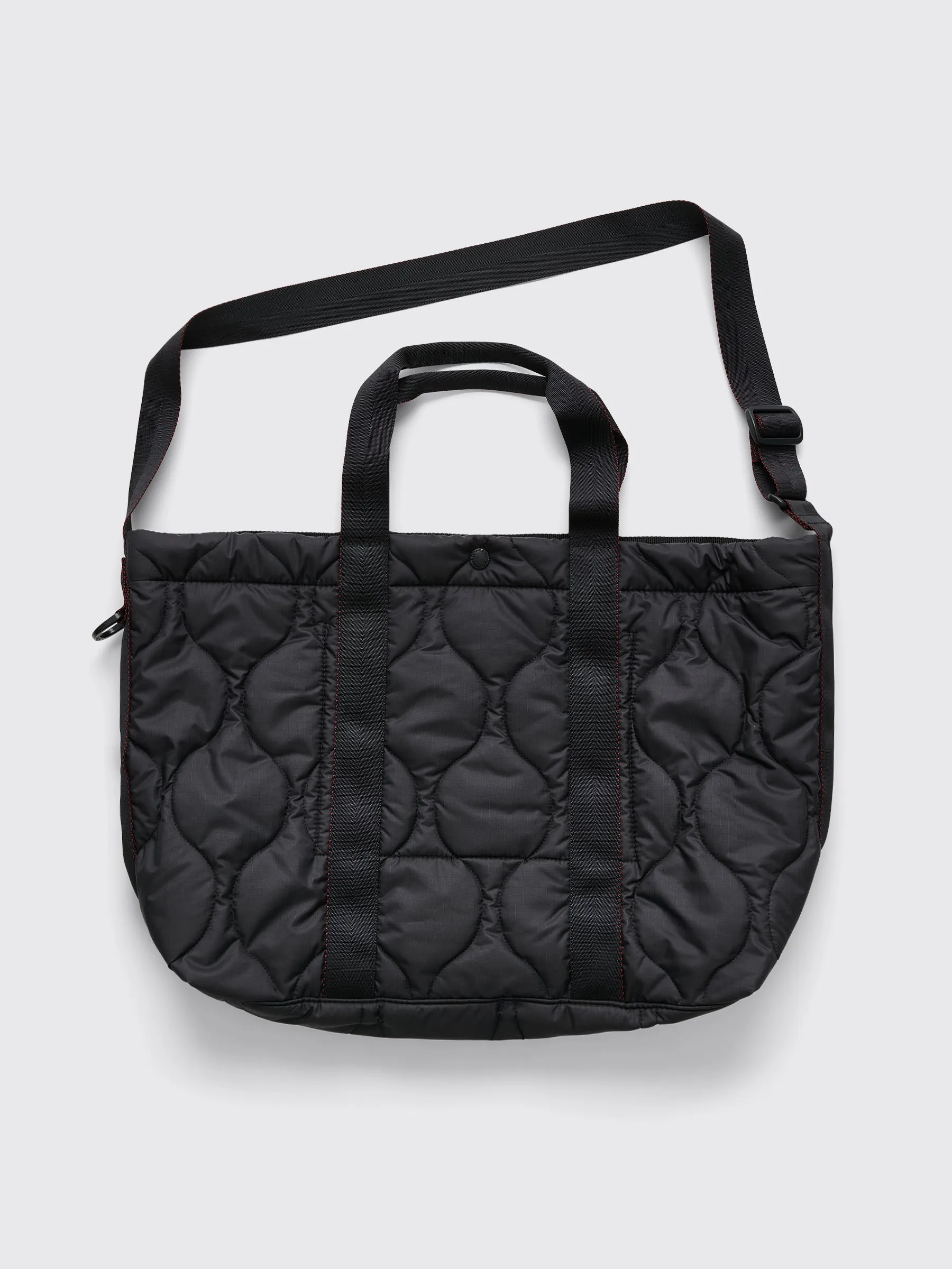 Comme des Garçons Homme Quilted Rip Stop Tote Bag Black