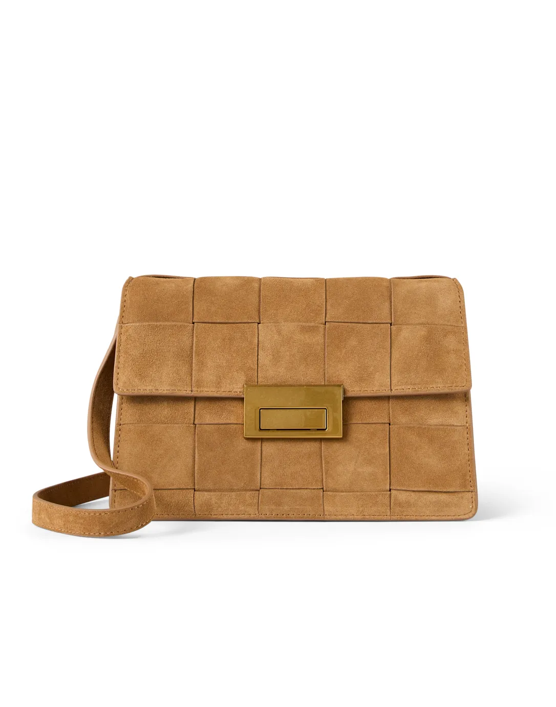 Delphine Tan Suede Bag