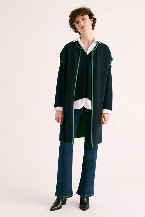 Devernois NERINE REVERSIBLE MERINO WOOL COAT