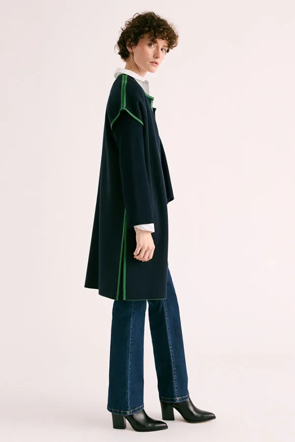 Devernois NERINE REVERSIBLE MERINO WOOL COAT