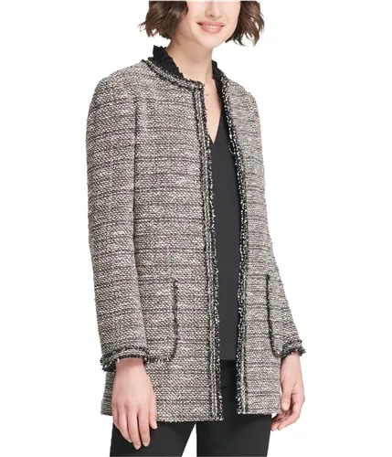 Dkny Womens Collarless Jacket, TW2