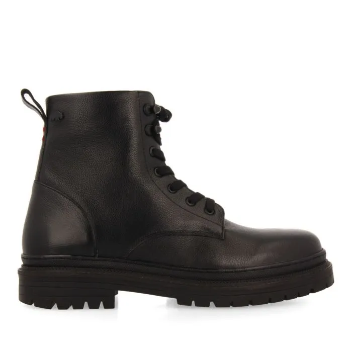 Dolton men's black split lace-up boots