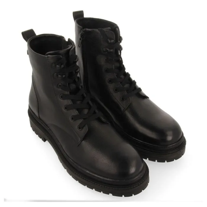 Dolton men's black split lace-up boots