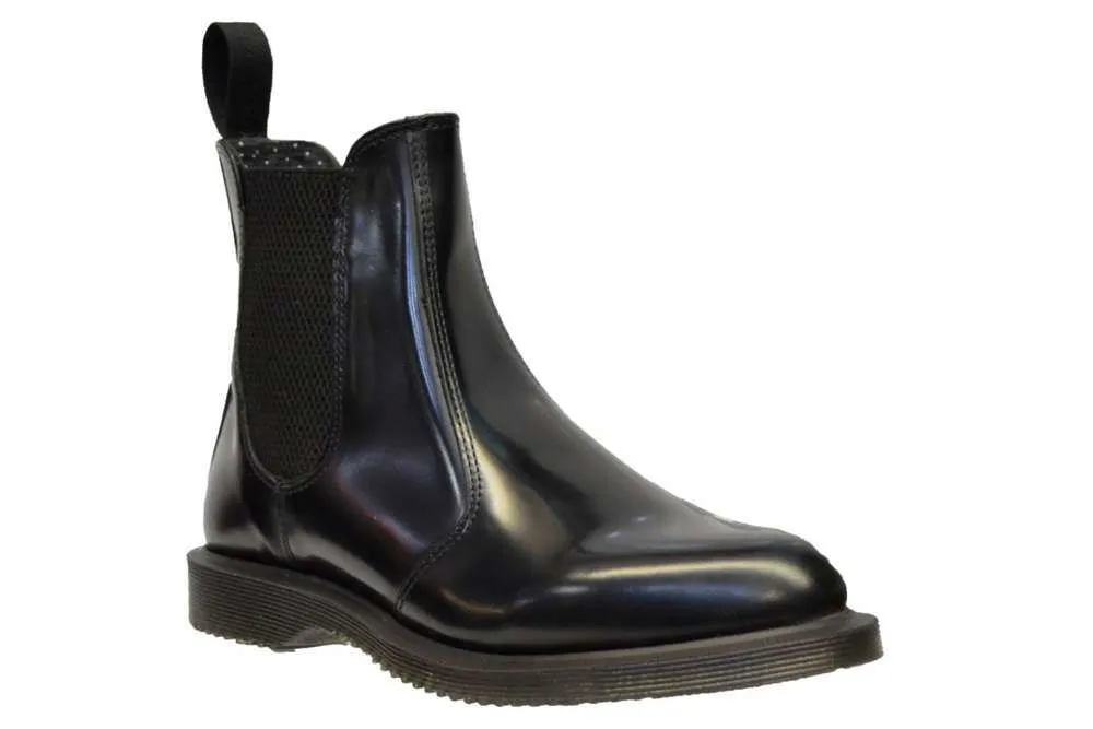 Dr Martens Womens Flora Smooth Leather Chelsea Boots (Black)