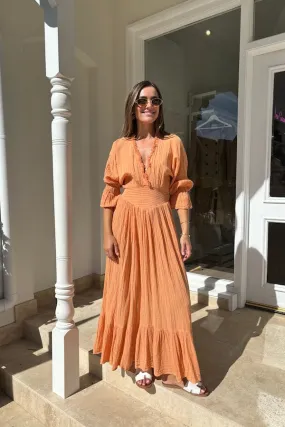 Eleni Dress Apricot