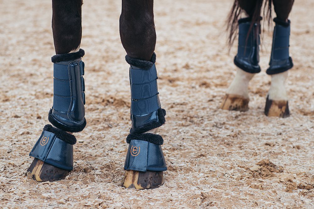 Equestrian stockholm brushing boots Monaco Blue