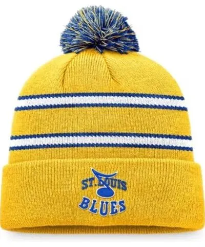 Fanatics Men's NHL Fanatics St. Louis Blues Special Edition 2.0 Cuffed Knit Hat with Pom