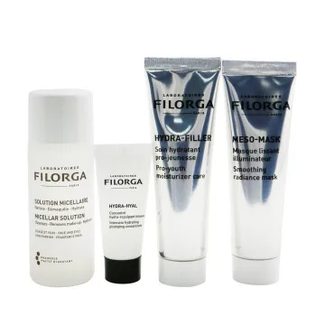 Filorga Intense Hydration Set: Micellar Solution 50ml+Hydra-Hyal 7ml+Hydra-Filler 30ml+Meso Mask 30ml+Bag 4pcs+1bag -50%