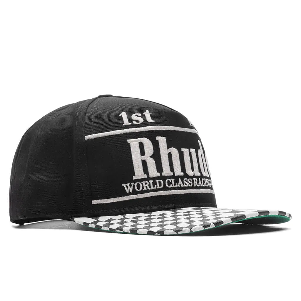 Finish Line Hat - Black/White