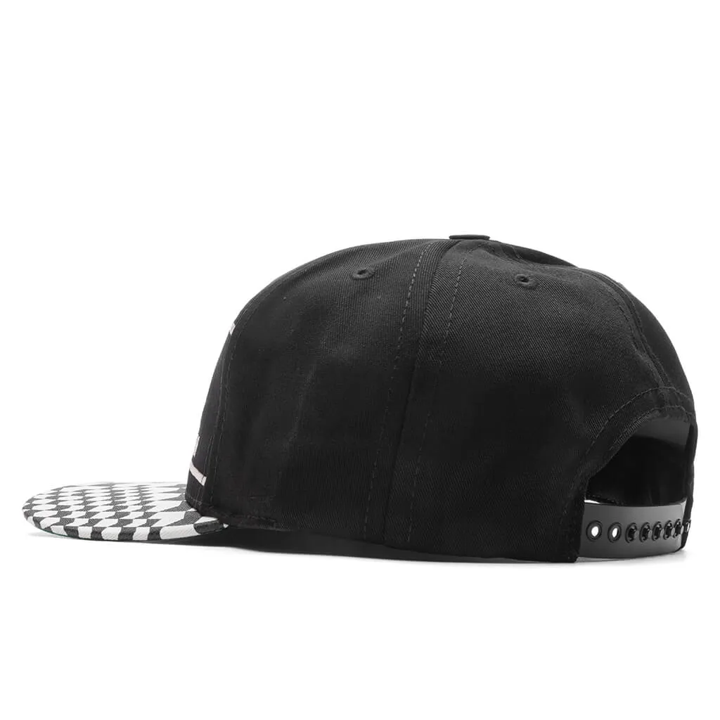 Finish Line Hat - Black/White