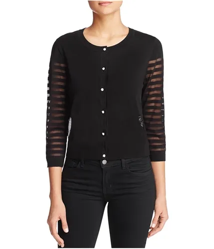 Finity Womens Sheer Cardigan Sweater