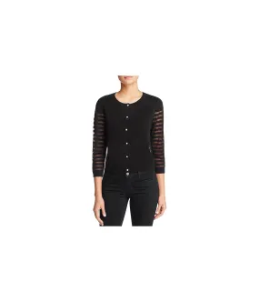 Finity Womens Sheer Cardigan Sweater